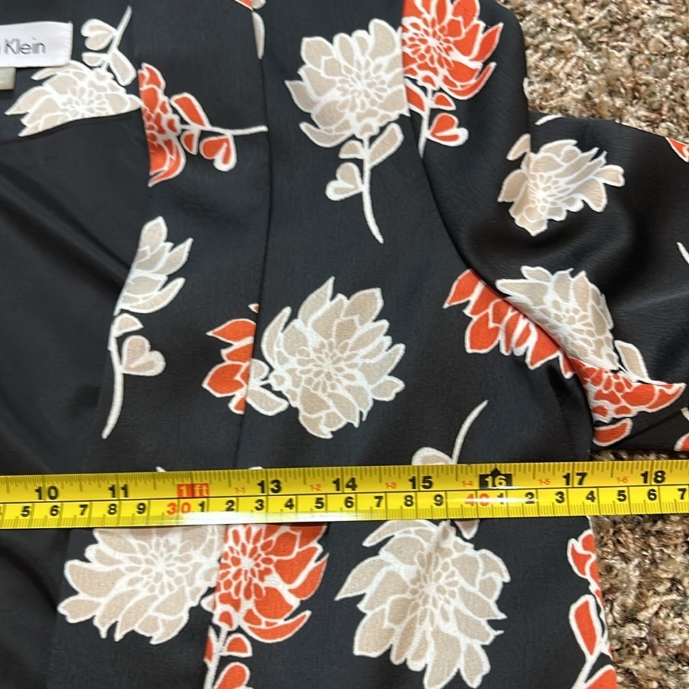 Calvin Klein floral print blazer 2p - Picture 6 of 6